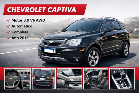 CHEVROLET CAPTIVA 3.0 SFI AWD V6 24V GASOLINA 4P AUTOMÁTICO CHEVROLET CAPTIVA 3.0 SFI AWD V6 24V GASOLINA 4P AUTOMÁTICO